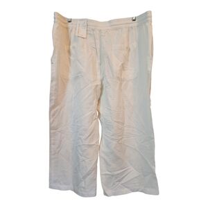 NWT Coldwater Creek Linen Natural Fit Cream Pants